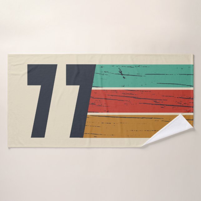 Toalha De Banho Nascer em presente de aniversário de 1977 (Toalha de Banho)