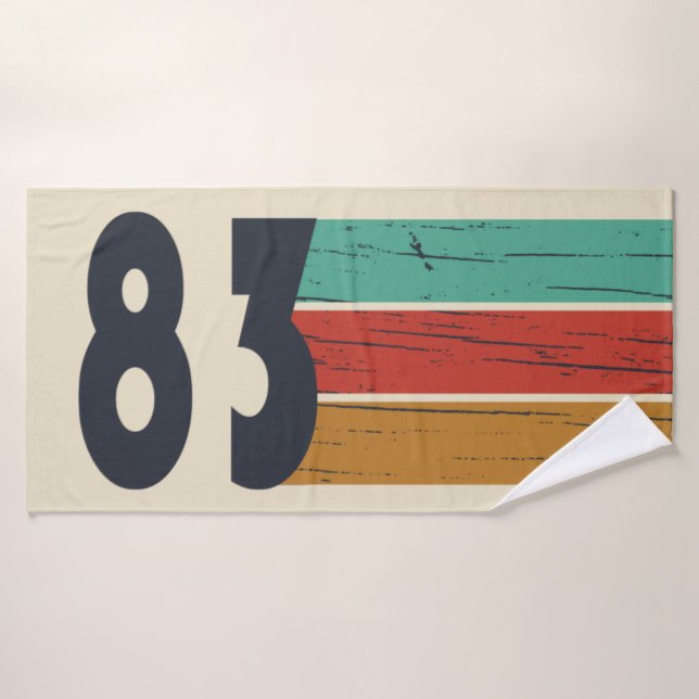 Toalha De Banho Nascer em presente de aniversário de 1983 (Toalha de Banho)