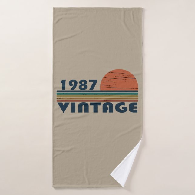 Toalha De Banho nascer em presente de aniversário de 1987 (Toalha de Banho)