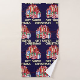 Toalha De Banho Natal, atirador, presente, exército