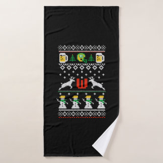 Toalha De Banho natal nas camisas de Wisconsin