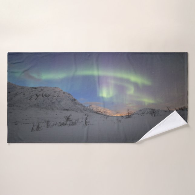 Toalha De Banho Nortes - Luzes da Noruega (Toalha de Banho)