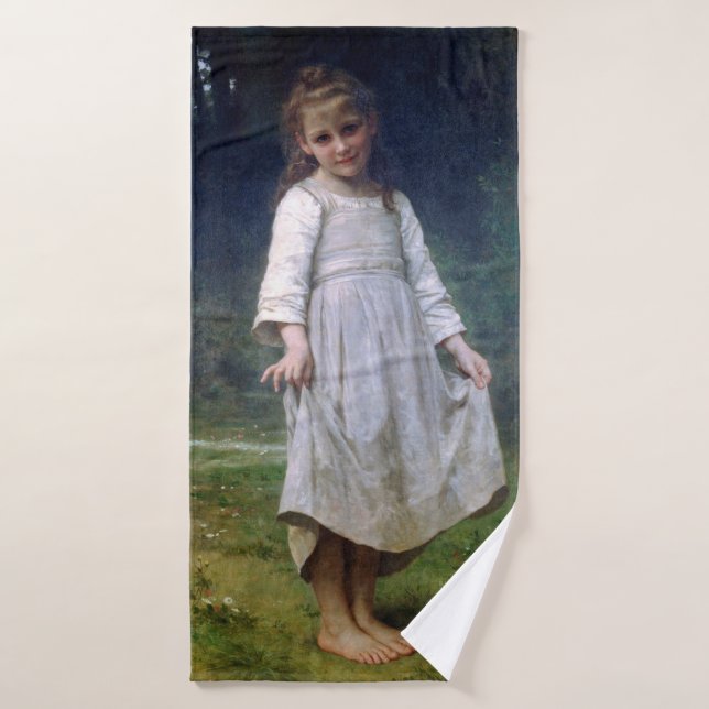 Toalha De Banho O Curtsey, Bouguereau (Toalha de Banho)
