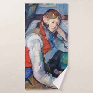 Toalha De Banho O Menino do Colete Vermelho, Cezanne