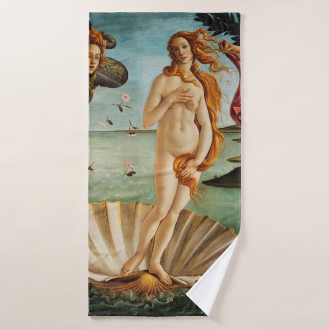 Toalha De Banho O Nascimento de Vênus (detalhe), Sandro Botticelli (Toalha de Banho)