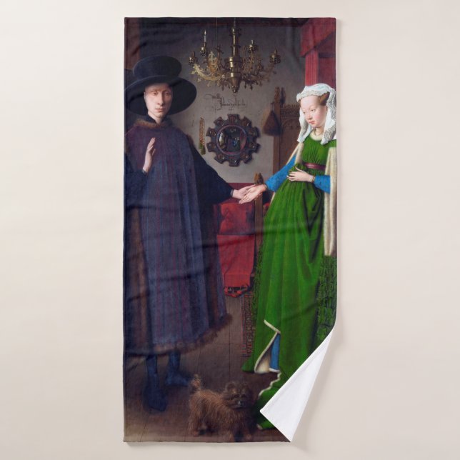 Toalha De Banho O Retrato Arnolfini, Jan van Eyck (Toalha de Banho)