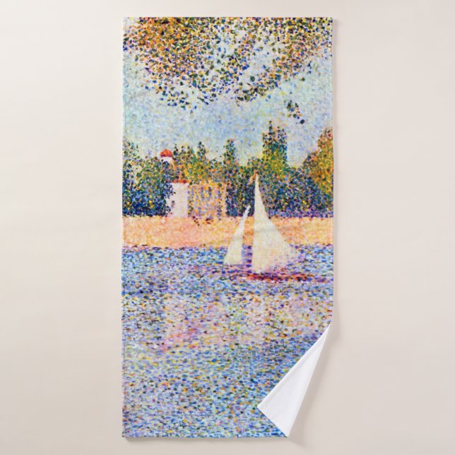 Toalha De Banho O Sena em La Grande Jatte, Seurat (Toalha de Banho)