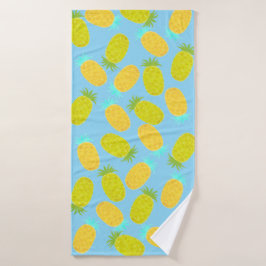 Toalha De Banho Ocean Pineapples Pattern