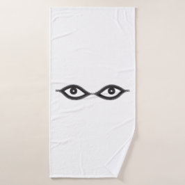 Toalha De Banho Olhos de Zipper