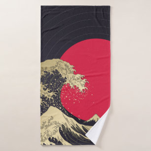 Toalha De Banho "Onda Excelente de kanagawa". Hokusai, onda japone