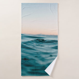 Toalha De Banho Ondas de água oceânica praia mar natureza