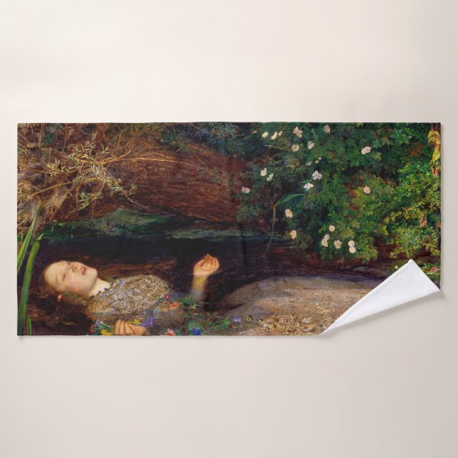 Toalha De Banho Ophelia, John Everett Millais, 1851-1852 (Toalha de Banho)