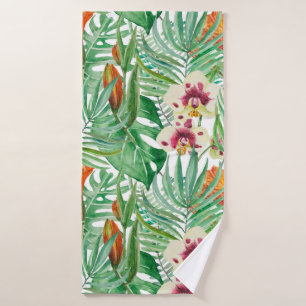 Toalha De Banho Orquídeas & floral