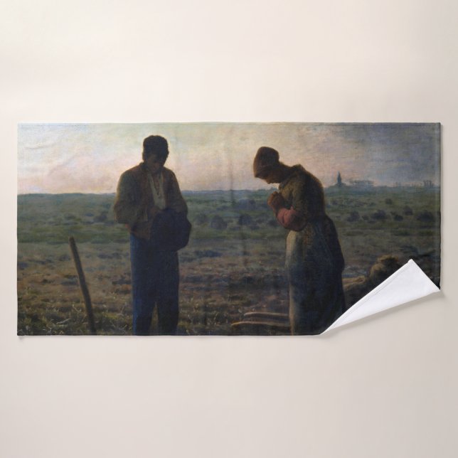 Toalha De Banho Os Angelus, Jean-Francois Millet, 1857-1859 (Toalha de Banho)