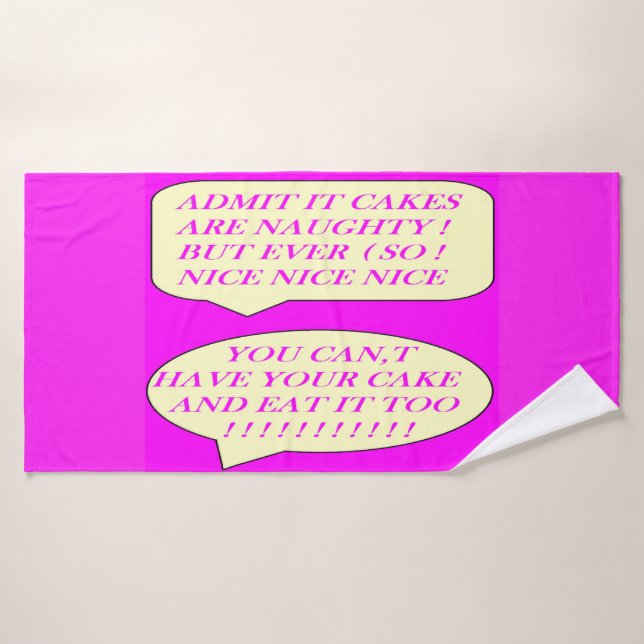 Toalha De Banho Os bolos são bons feitos para amantes de comida co (Toalha de Banho)