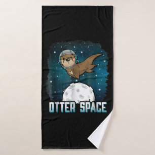 Toalha De Banho Outro Espaço Funny Otter Space Animal