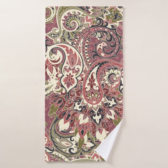 Toalha De Banho Padrão constante baseado em elementos asiáticos tr (Toalha de Banho)