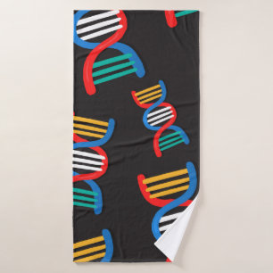 Toalha De Banho padrão de cadeias de dna