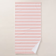 Padrão de cinco faixas de coral e branco