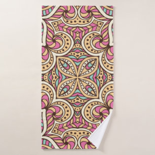 Toalha De Banho Padrão de colheita sem costura. Elemento decorati