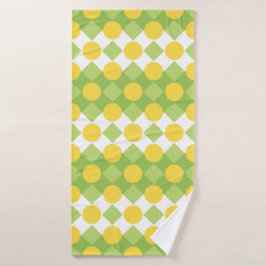 Toalha De Banho Padrão de Linhas Cheias de Formas