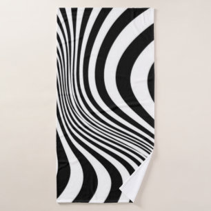 Toalha De Banho Padrão de textura de Impressão de pele zebra-88488