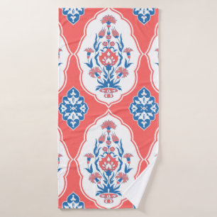 Toalha De Banho Padrão decorativo sem costura na orientação tra