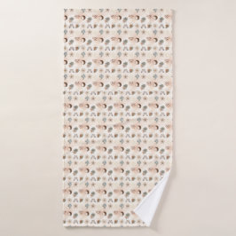 Toalha De Banho Padrão Floral Celestial Boho