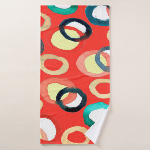 Toalha De Banho Padrão impermeável aquarell de coloração aquos