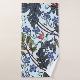Toalha De Banho Padrão sem costura com flores no estilo de deco de