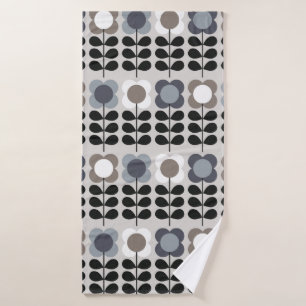 Toalha De Banho padrão uniforme de abstrato floral. Estilo nórdi