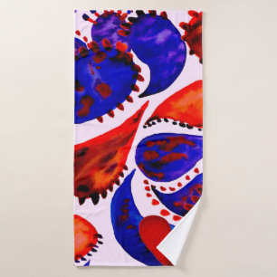 Toalha De Banho Padrão uniforme de aquarela com paisley. Abstrato