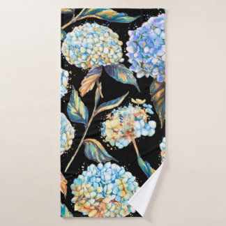 Toalha De Banho Padrão uniforme de aquarela desenhada à mão com br