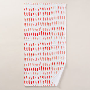 Toalha De Banho Padrão uniforme de linearidade de aquarelas