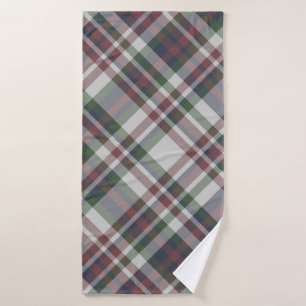 Toalha De Banho Padrão vintage multicolor tartan sem costura. Xadr