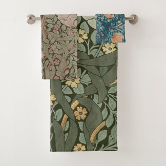 Toalha de Banho Padrão Vintage William Morris Pimp