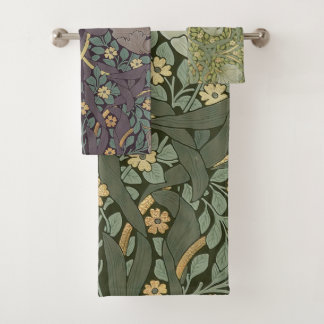 Toalha de Banho Padrão Vintage William Morris Pimp