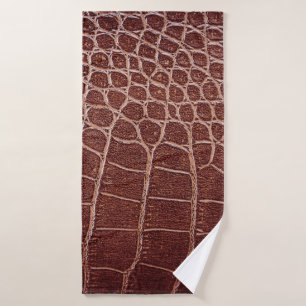 Toalha De Banho Padrões de couro crocodilo abstrato,jacaré,animal