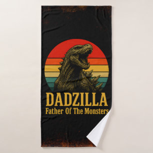Toalha De Banho Pai Dadzilla Do Dia de os pais Dos Monstros