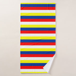 Toalha De Banho País das faixas de bandeira da Venezuela na Malási