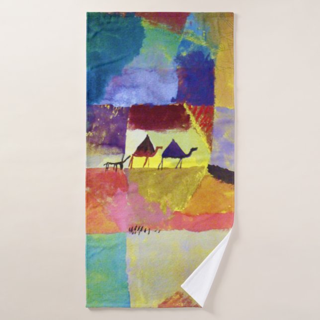 Toalha De Banho Paisagem com Camels, Paul Klee (Toalha de Banho)