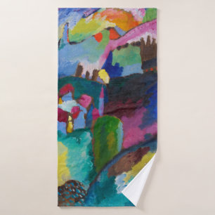 Toalha De Banho Paisagem com Chaminé de Fábrica, Wassily Kandinsky