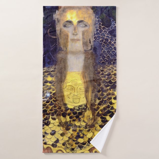 Toalha De Banho Pallas Athena, Gustav Klimt (Toalha de Banho)