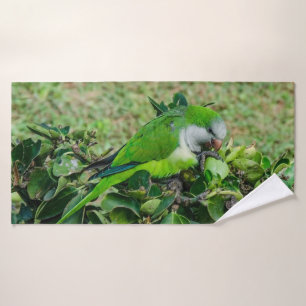 Toalha De Banho Papagaio verde
