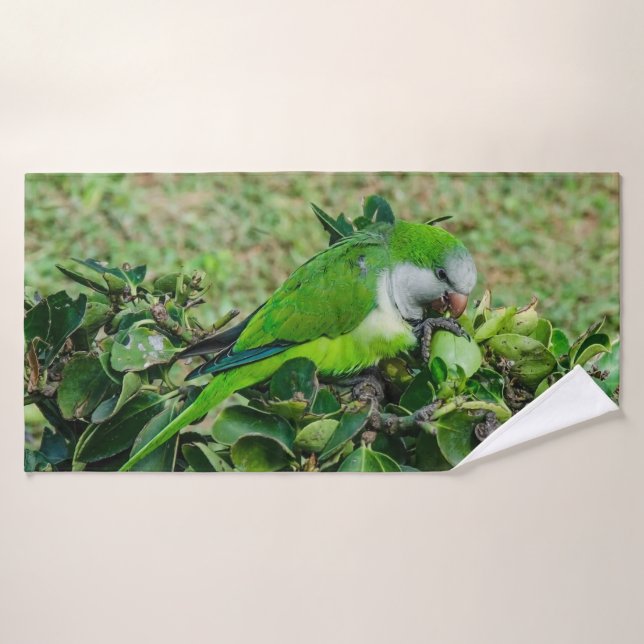 Toalha De Banho Papagaio verde (Toalha de Banho)