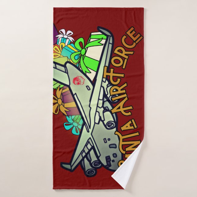 Toalha De Banho Papais noeis, Força Aérea, Exército (Toalha de Banho)