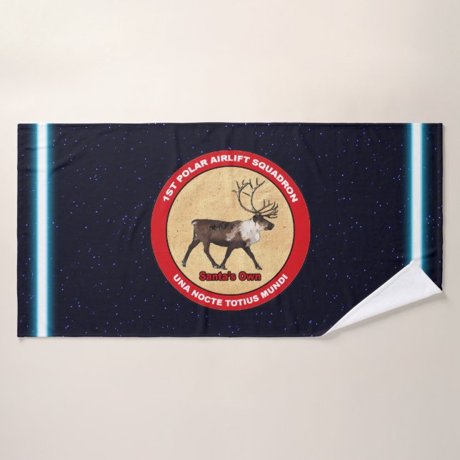 Toalha De Banho Papais noeis Próprios - Esquadrão de Aeronave Pola (Toalha de Banho)