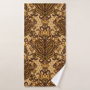 Toalha De Banho Papel de parede sem costura, estilo art nouveau, V