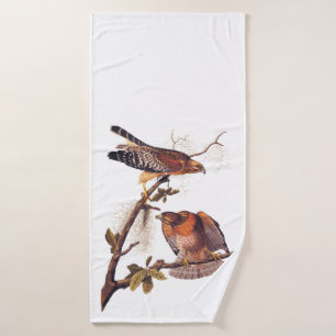Toalha De Banho Pássaro de Preia ruivo Hawk Audubon