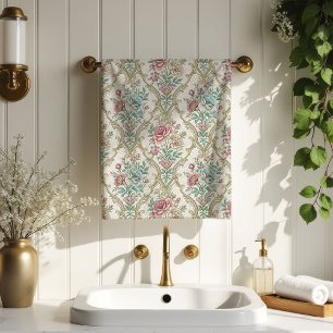 Toalha de Banho Pastel Damask Romântico Estilo Vit